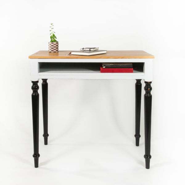 Bureau avec rangement classique bois massif meuble éthique