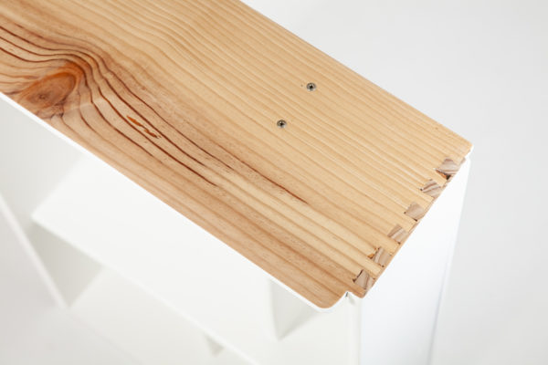 Étagère bibliothèque design scandinave bois massif meuble éthique