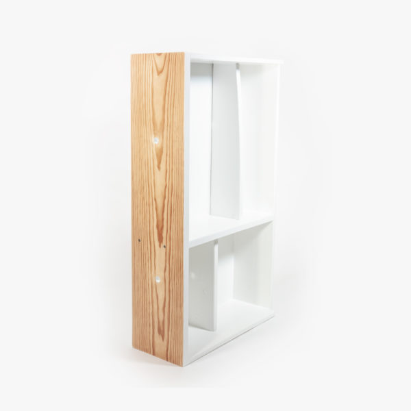 Étagère bibliothèque écoresponsable design scandinave bois massif