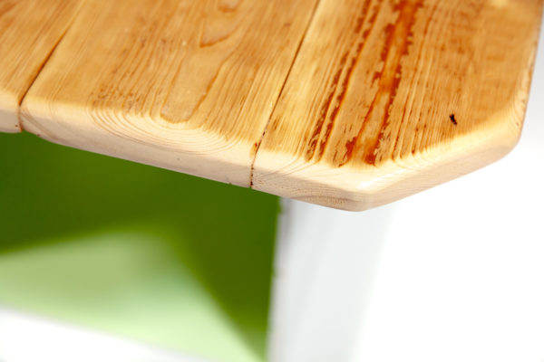 Table basse carrée bois ancien rangement meuble éthique