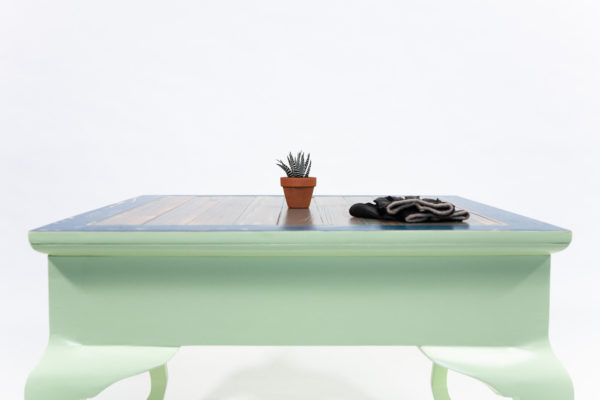 Table basse carrée bois design éthique