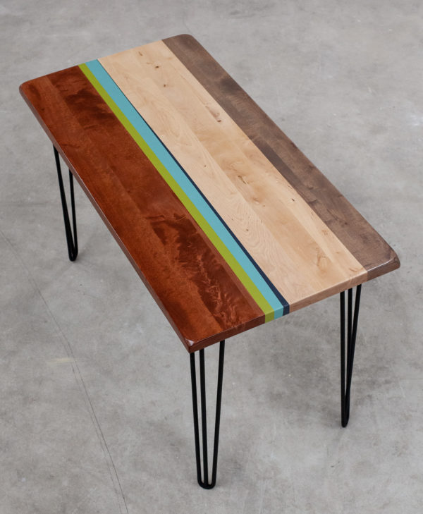 Table bureau en bois écoresponsable design coloré